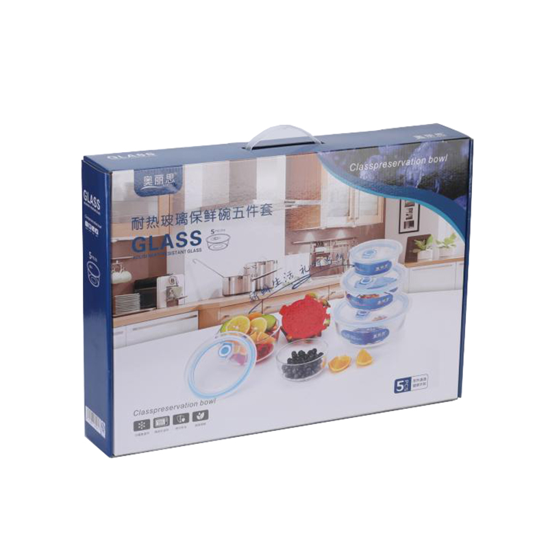 奥丽思 Y1101-15 耐热保鲜碗五件套 玻璃材质 计价单位:套