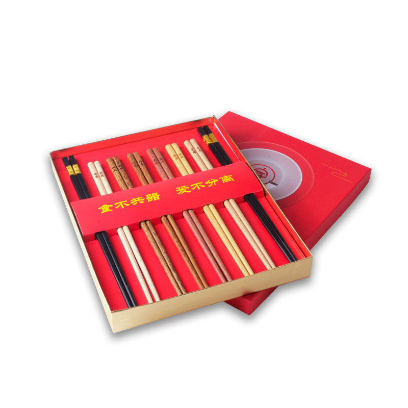 酷家 KUMAHOME 285*225*35mm 团圆筷子 0.37kg 8双装 计价单位:盒