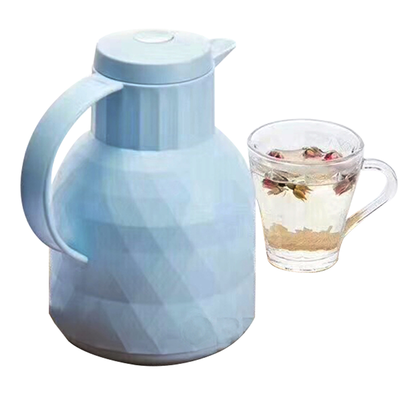 乐唯诗 NERVISHI 22*14cm 水立方保温壶 蓝色 1L 计价单位:个