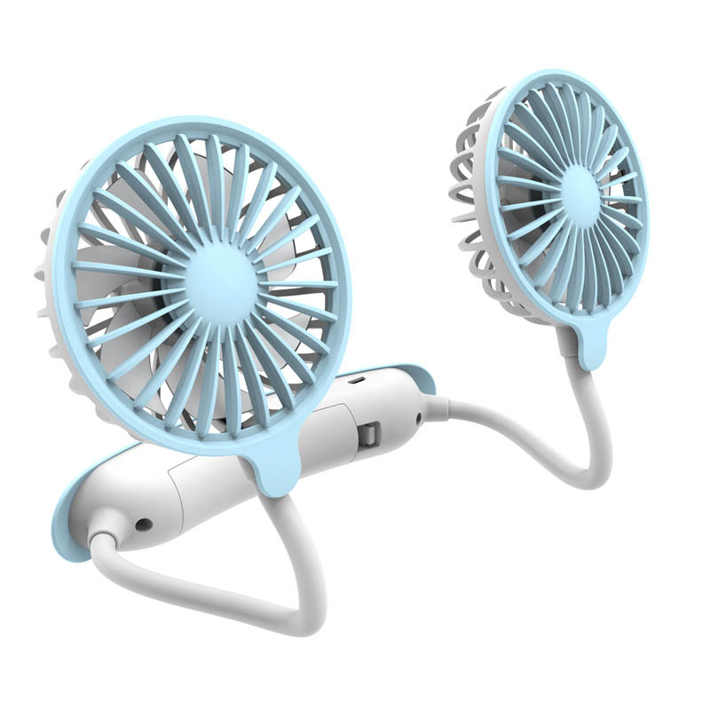 寻氏世纪 FH-8100 可折叠挂脖风扇 蓝色 273*298mm 计价单位:个
