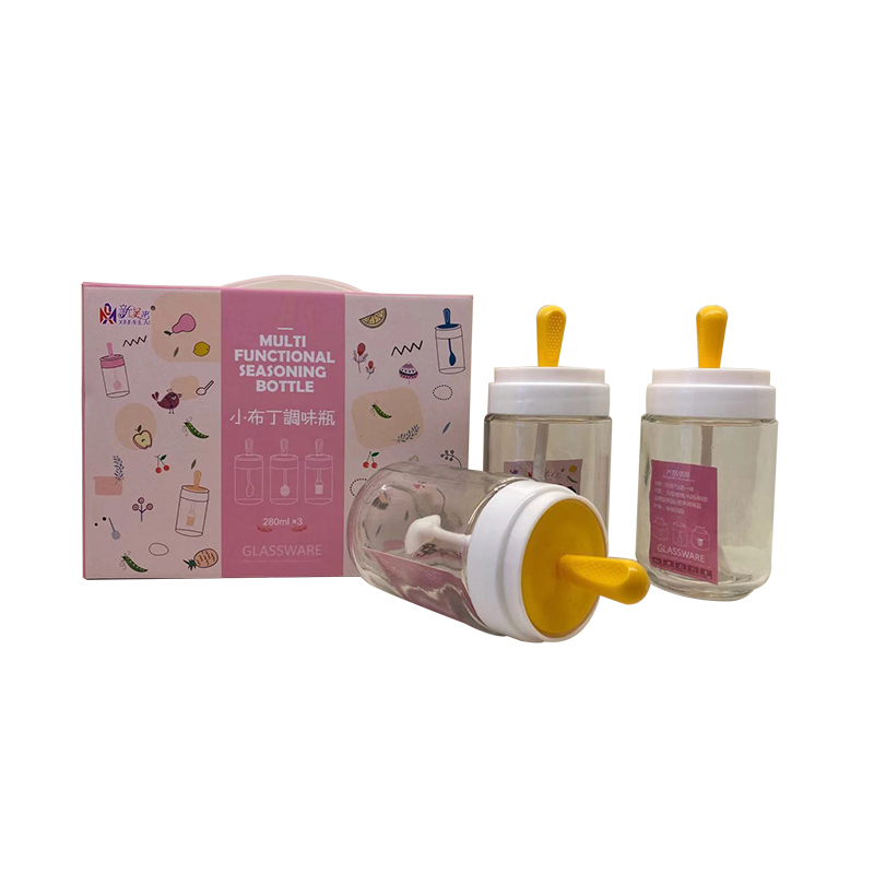 新美来 280ml*3 小布丁调味瓶三件套 150*65mm 橙色 计价单位:套