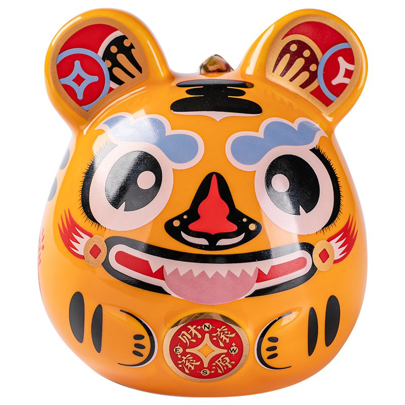 瑞泥 15*15*14cm 虎抱钱存钱罐 富贵黄 11*11.5*12cm 计价单位: 个