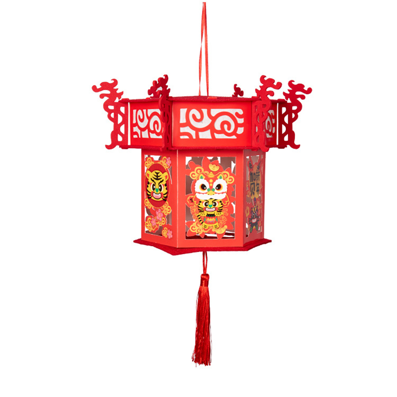 胜宴 28*50cm 双层投影手工diy灯笼 计价单位:套