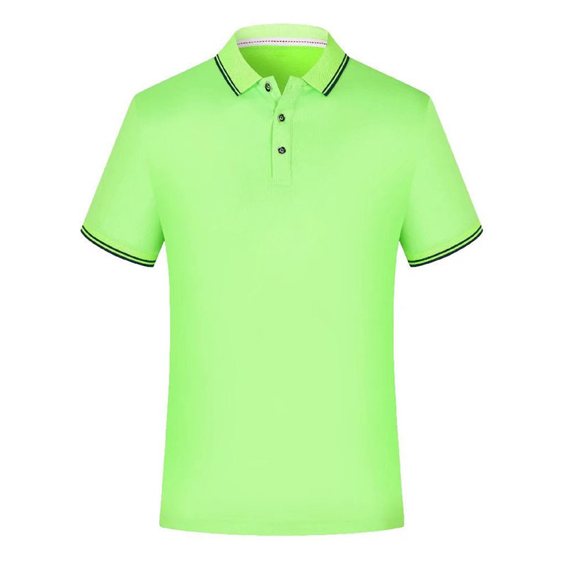 MUXUXI GLS-5624 双色领速干翻领短袖 果绿色 L码 计价单位:件