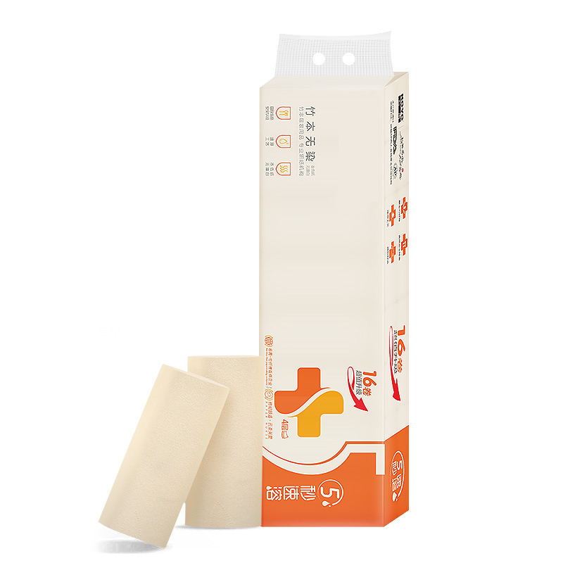 蔡伦竹海 120*140mm 速溶本色卷纸 16卷/提 计价单位:提