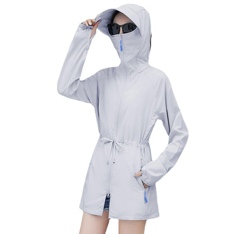 巾菇棒 011 中长款防晒衣 M码 计价单位:件