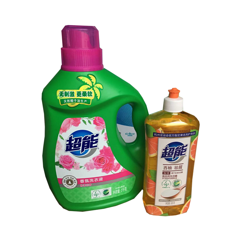 超能 2kg 洗护套装 洗衣液 洗洁精 计价单位:套