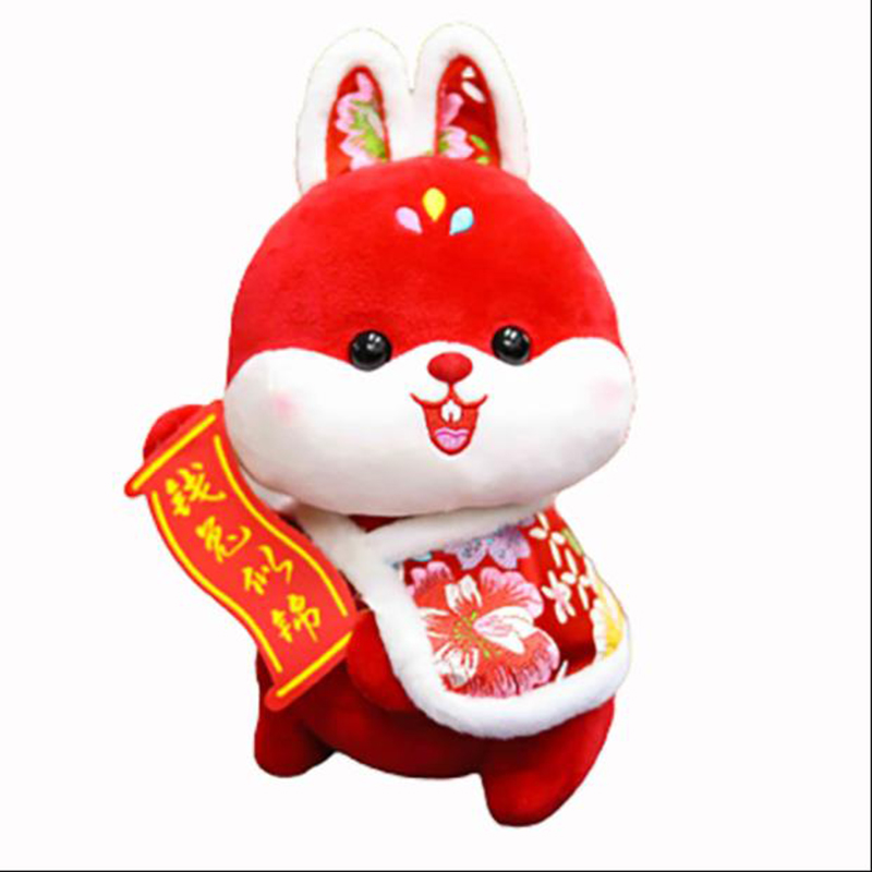 途道 30cm 民俗披风兔公仔 计价单位:个