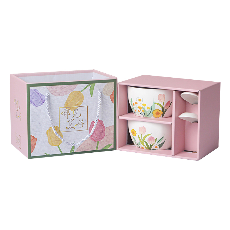 瑾明礼 11*6.2cm 郁见美好两碗两勺套装 计价单位:套