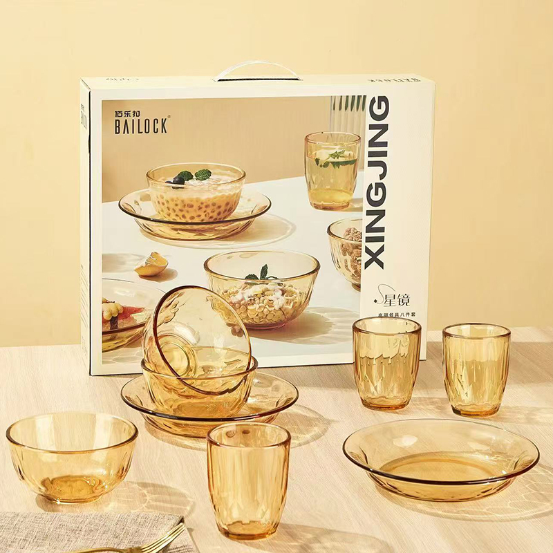 BAILOCK XJ/L8 星镜高硼餐具八件套 计价单位:套