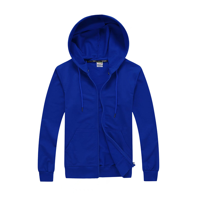 MUXUXI 207 薄款拉链连帽卫衣 蓝色 计价单位:件