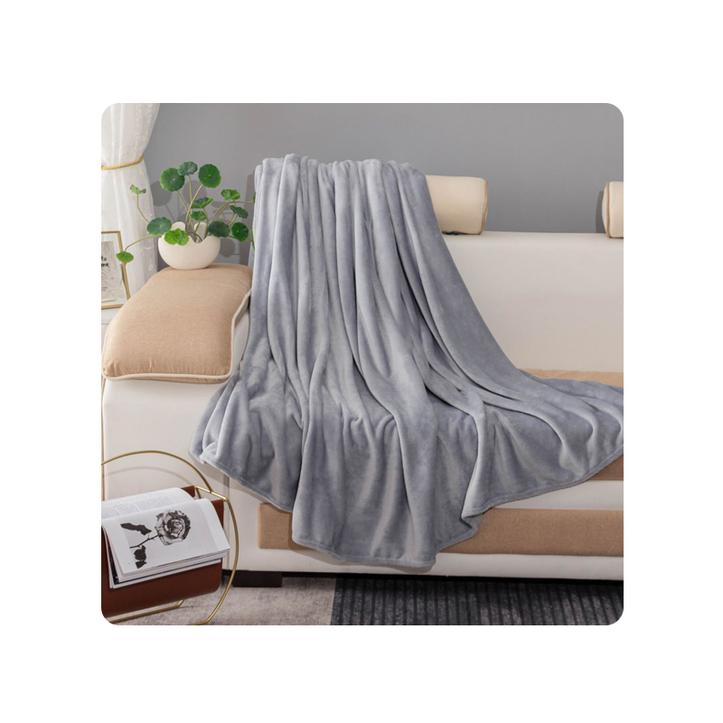 紫韵 ZY-TX1656 纯净午休毛毯 灰色 计价单位:张