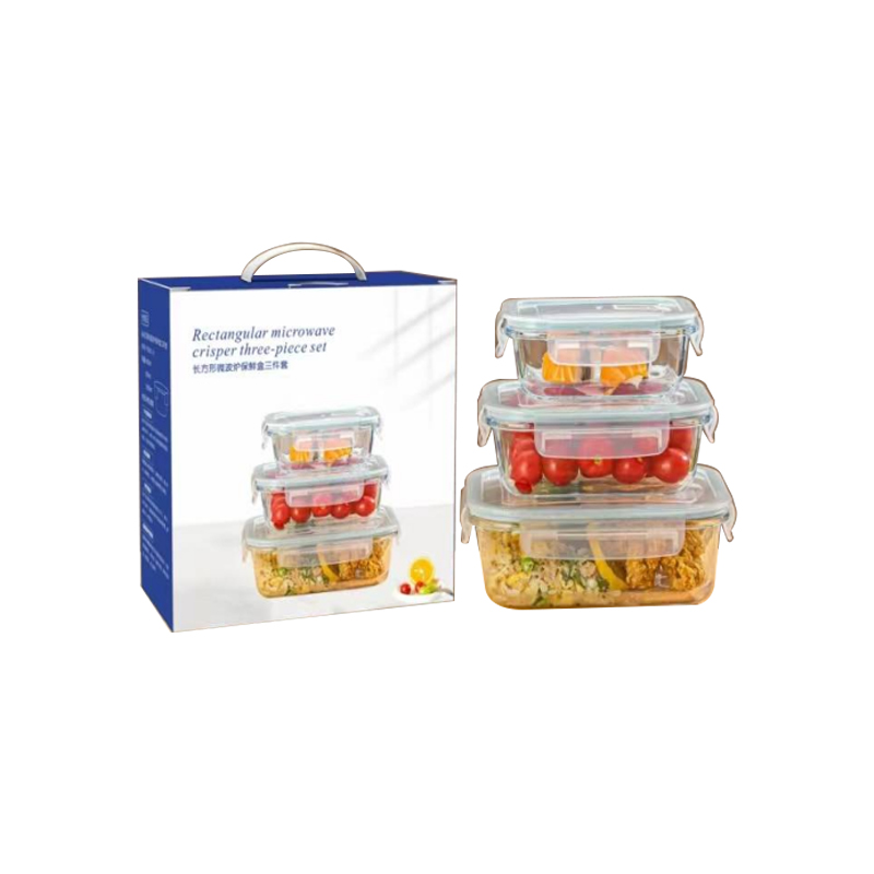 琪翔 Y5511-3 长方形微波炉保鲜碗三件套 计价单位:套