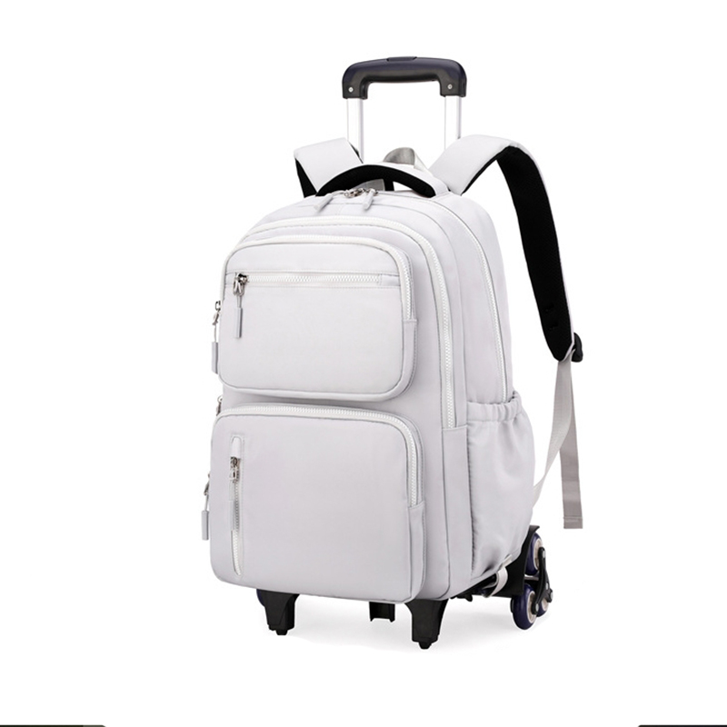 自然鱼 1279# 拉杆书包 白色 计价单位:个