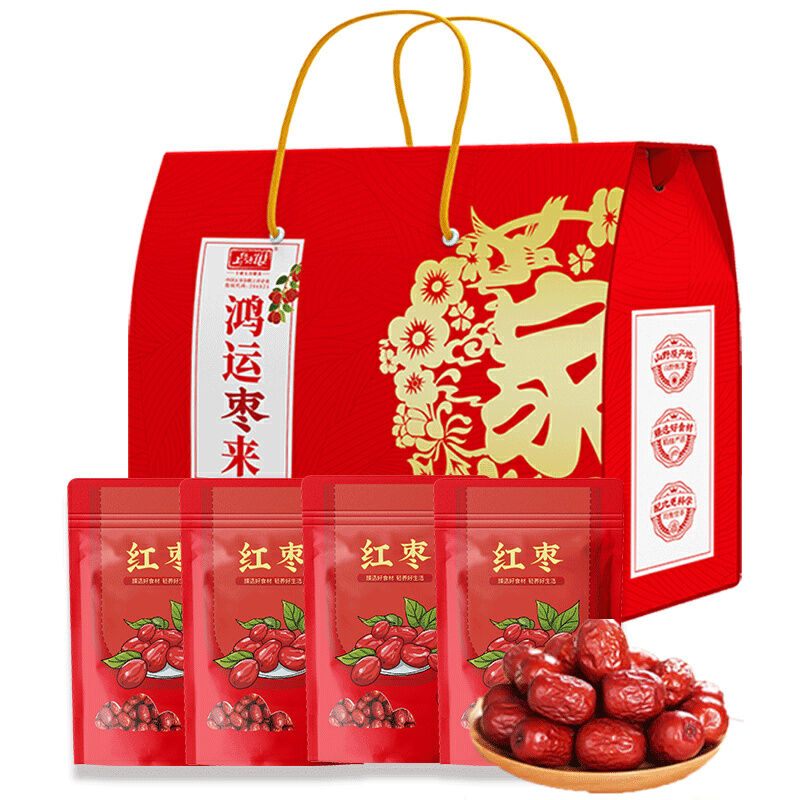 山野源粮 鸿运枣来简配B款 红枣200g*4袋 SY0011