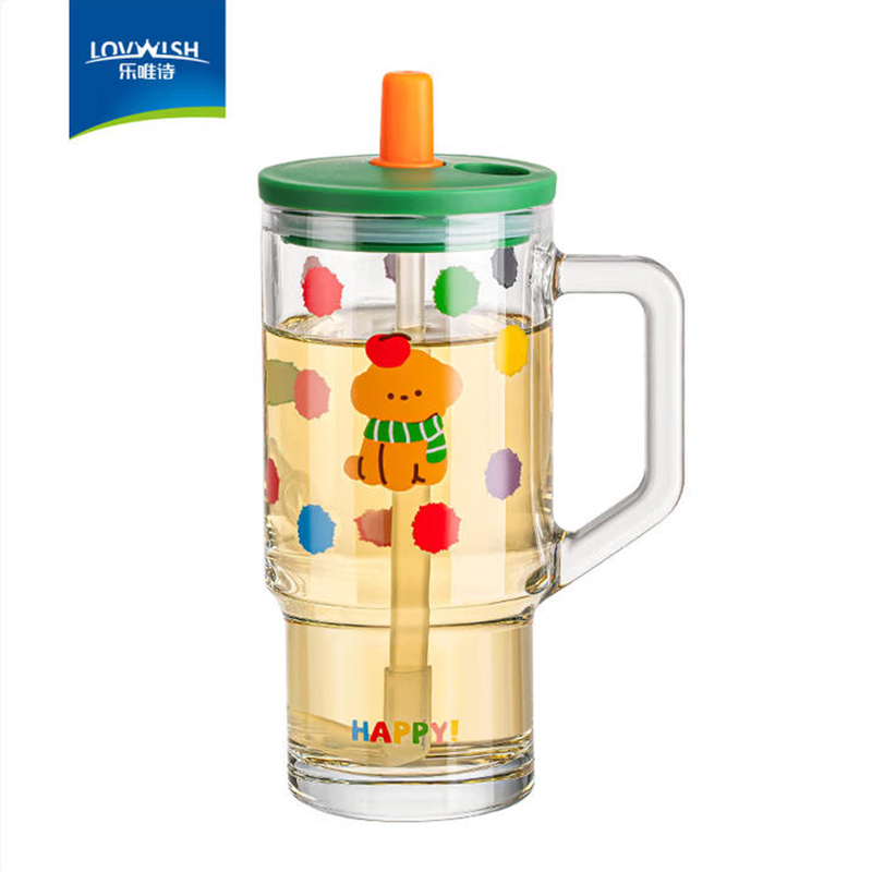 乐唯诗 钠钙玻璃吸管杯 绿色 BWB/L1