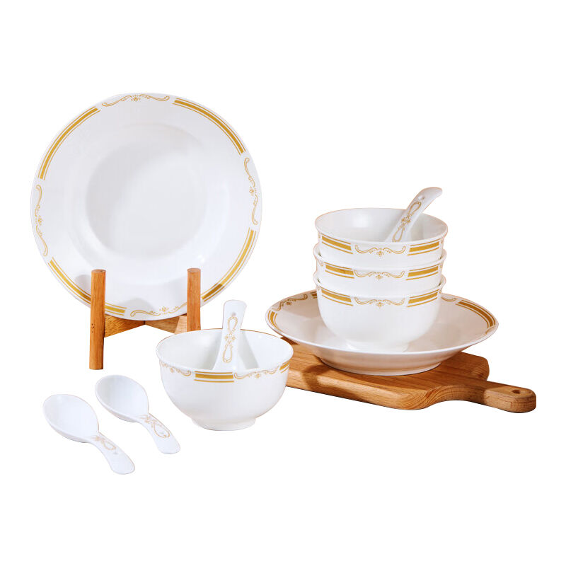 荣事达 RCR-CY-10 瓷韵精致生活碟碗十件套 (单位：套)