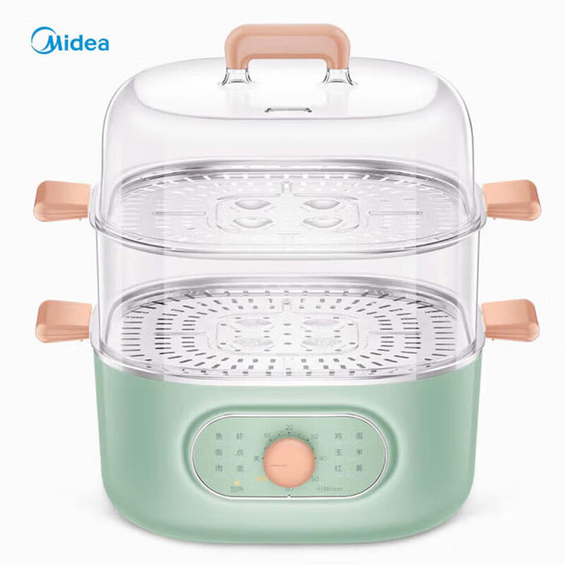 美的（Midea）电蒸锅 两层蒸格(6L)+底锅(2L) ZG2323E201（单位：台）
