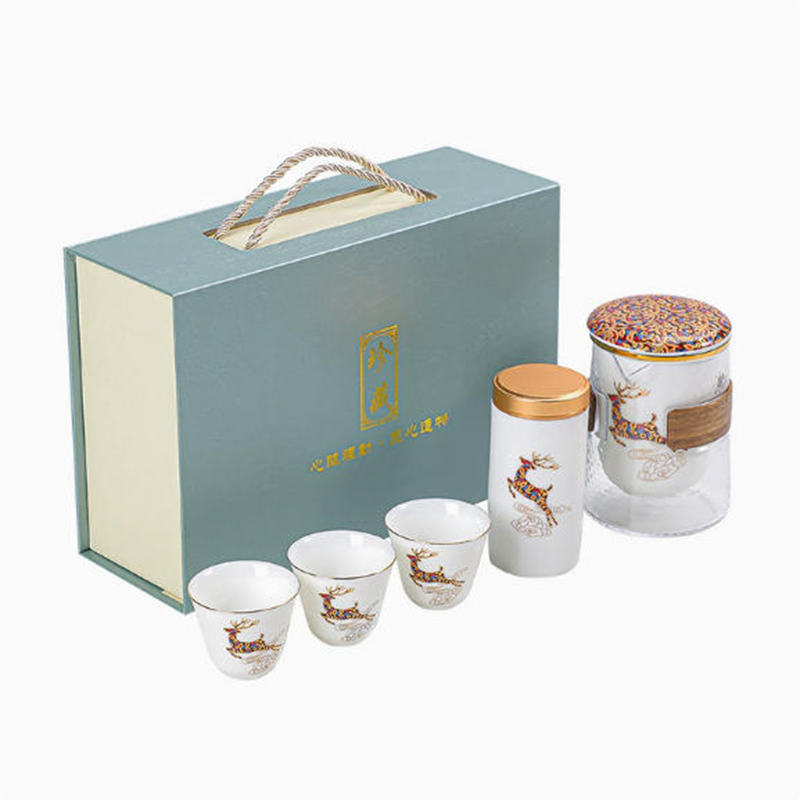 知者觉器 cy-0025 一鹿相伴快客杯茶具套装 计价单位:套