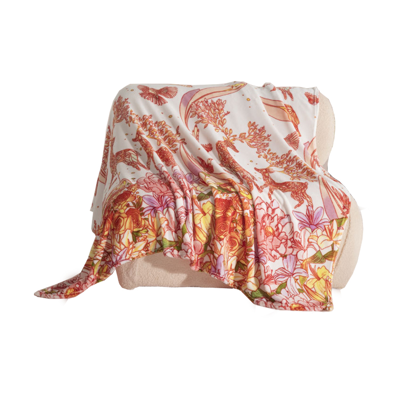 ZMNXG Z2026 一鹿长鸿毛毯 150*200cm 计价单位:床