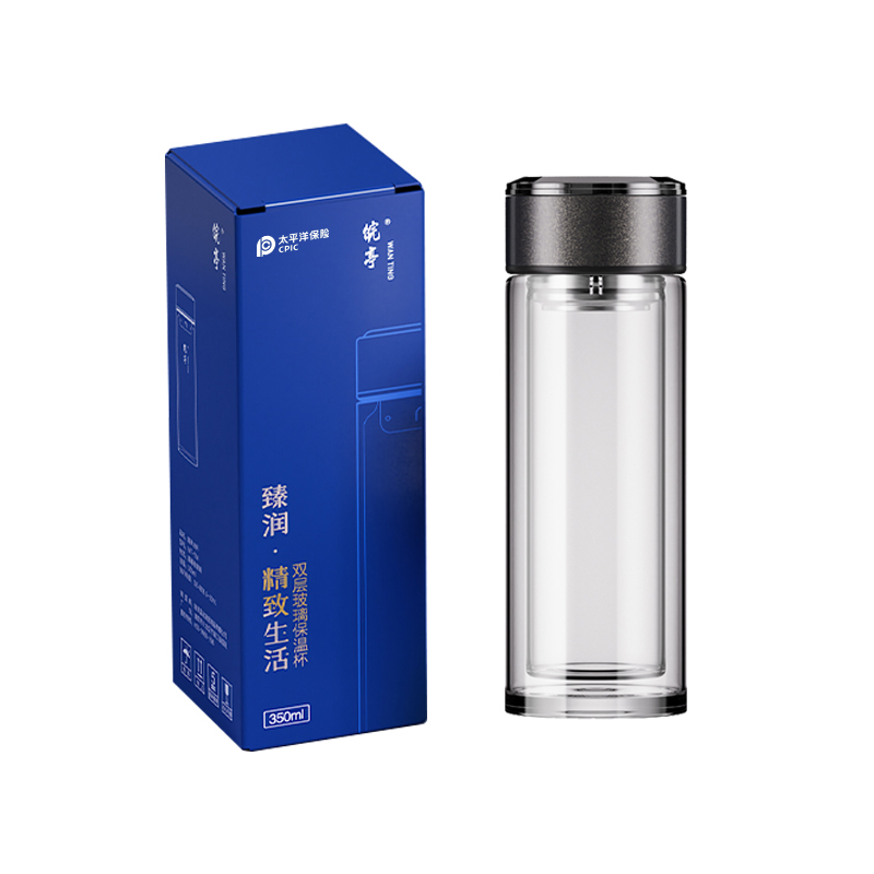 皖亭 WT-3036 太保双层玻璃杯 300ml 计价单位:个