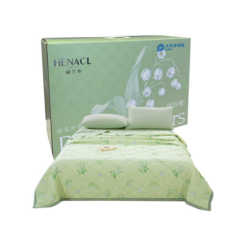 赫兰希 HENACL HLX-150 花开半夏风铃被 夏被 150*200cm 计价单位:套