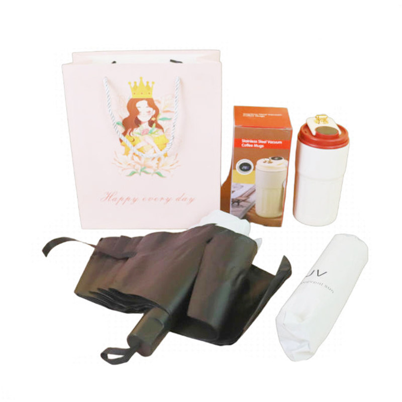 卖伞翁 22*26*10cm 冷暖知筑杯伞套装 颜色随机 计价单位:套