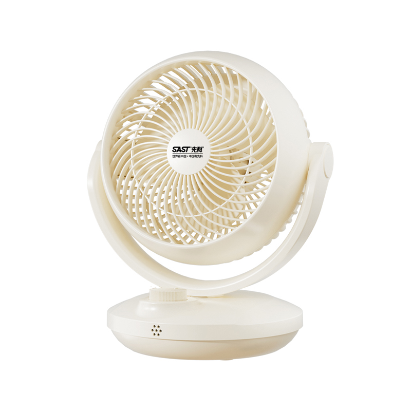 先科 SAST 8019机械 台式桌面循环扇 电风扇 米白色 计价单位:台